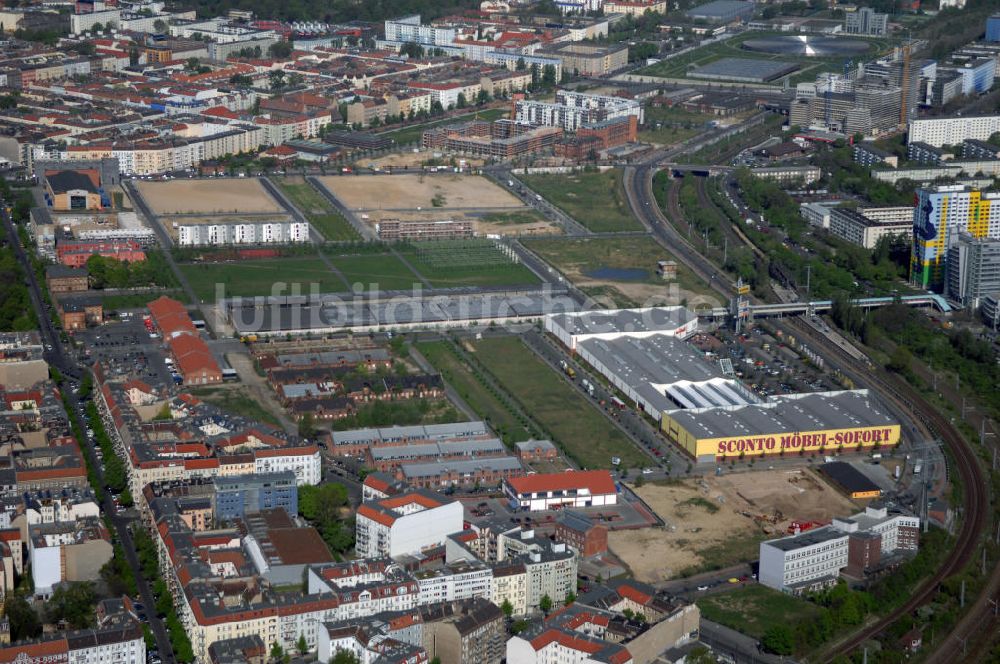 Luftaufnahme Berlin - Stadtentwicklungsgebiet Eldenaer Strasse Berlin