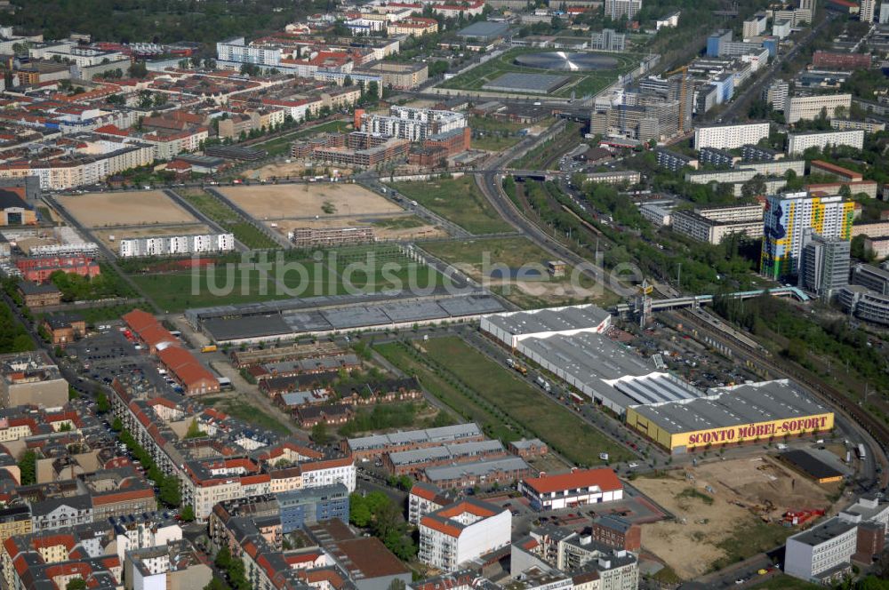 Berlin von oben - Stadtentwicklungsgebiet Eldenaer Strasse Berlin