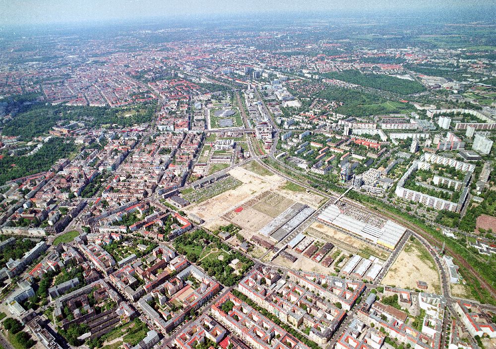 Luftbild Berlin-Friedrichshain - Stadtentwicklungsgebiet Eldenaer Straße/ Landsberger Allee