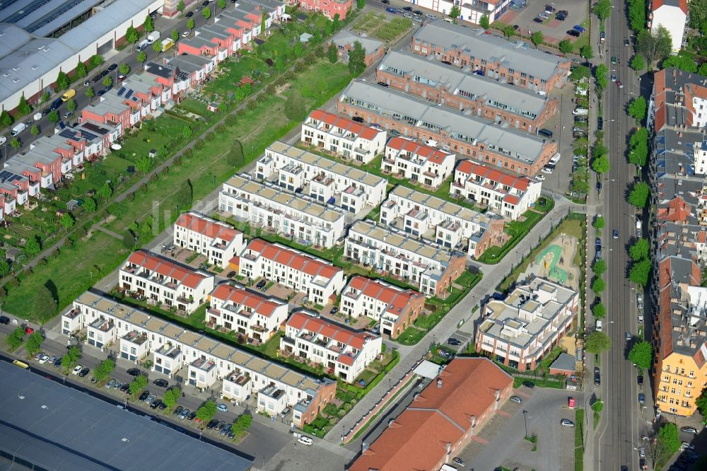 Luftbild Berlin - Stadtenwicklungsgebiet am Areal der Eldenaer Straße - Zum Langen Jammer im Stadtteil Friedrichshain zu Berlin