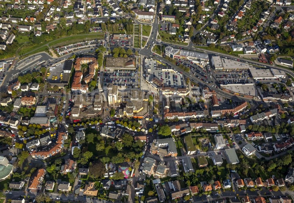 Hemer von oben - Stadtfest im Zentrum in Hemer im Bundesland Nordrhein-Westfalen