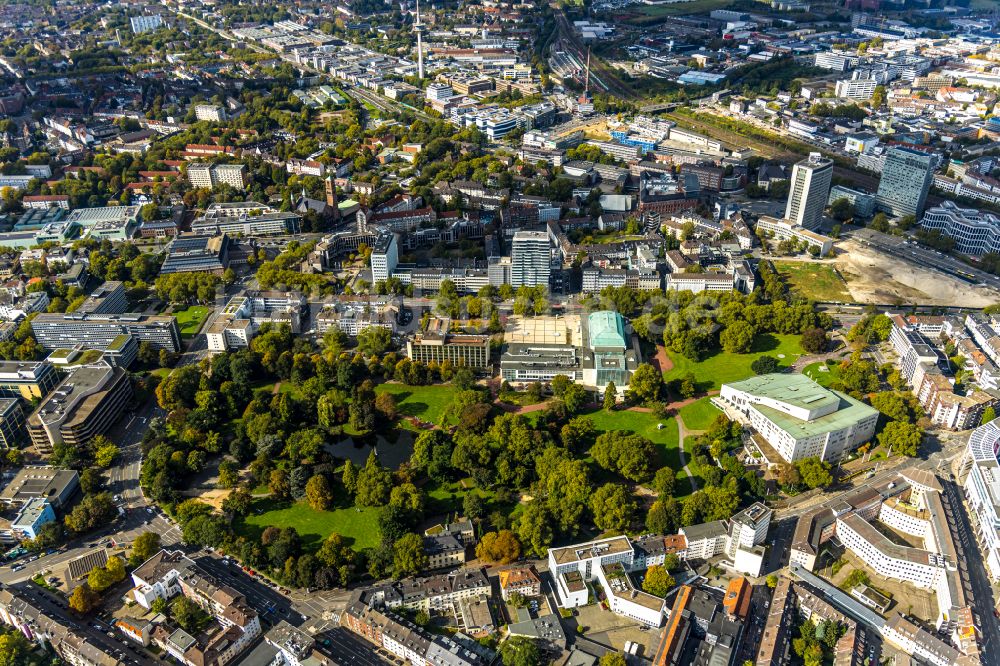 Essen von oben - Stadtgarten in Essen im Bundesland Nordrhein-Westfalen