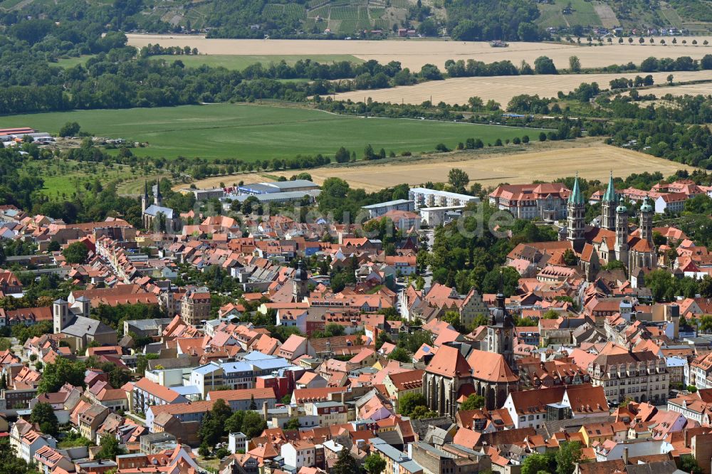 Luftaufnahme Naumburg (Saale) - Stadtgebiet mit Außenbezirken und Innenstadtbereich in Naumburg (Saale) im Bundesland Sachsen-Anhalt, Deutschland