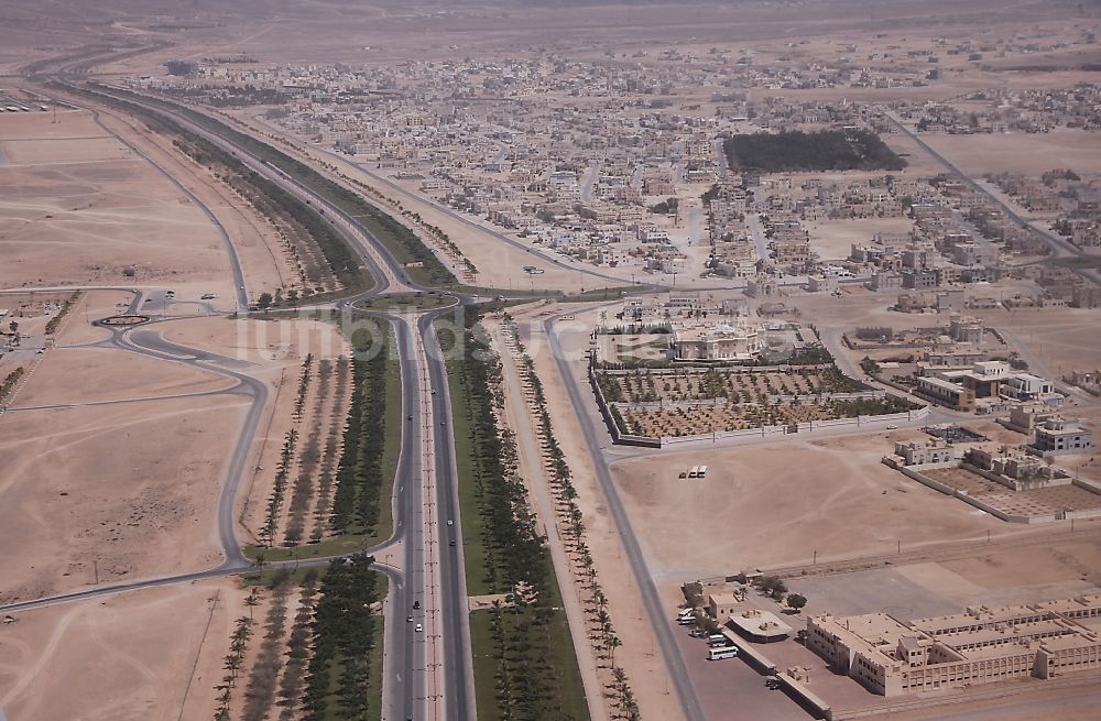 Salalah von oben - Stadtgebiet mit Außenbezirken in Salalah in Dhofar Governorate, Oman