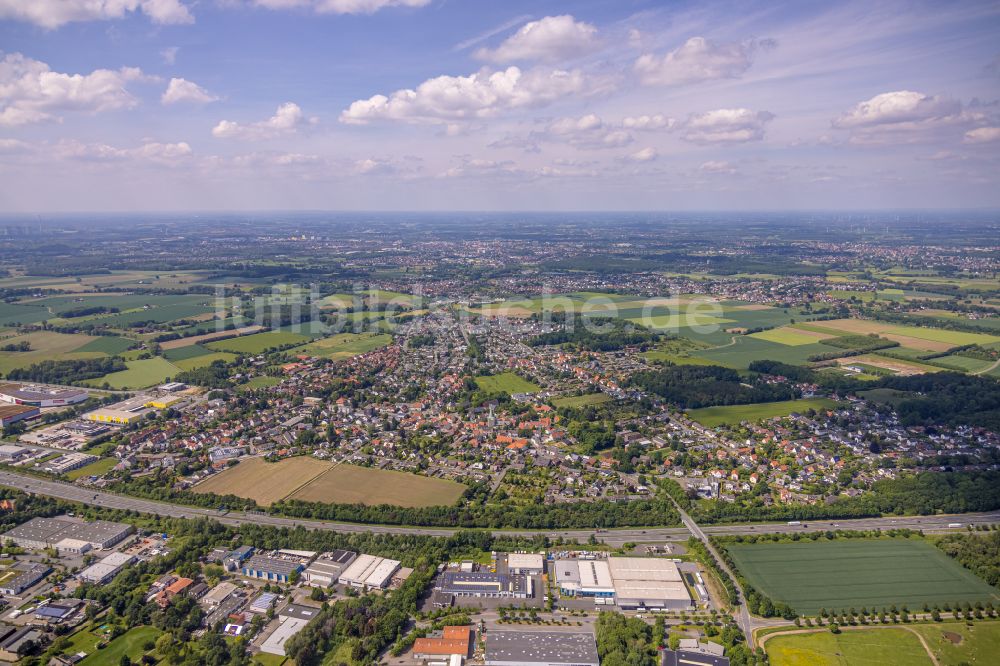 Luftbild Rhynern - Stadtgebiet inmitten der Landwirtschaft in Rhynern im Bundesland Nordrhein-Westfalen, Deutschland