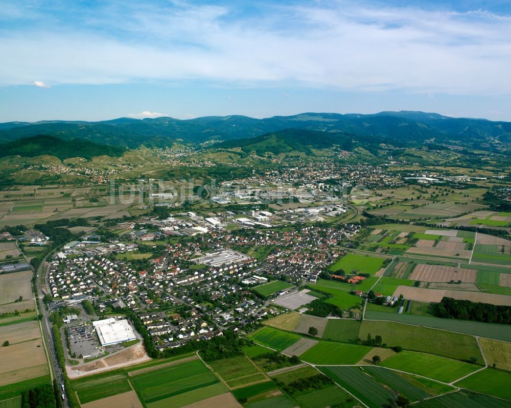 Luftbild Vimbuch - Stadtgebiet inmitten der Landwirtschaft in Vimbuch im Bundesland Baden-Württemberg, Deutschland