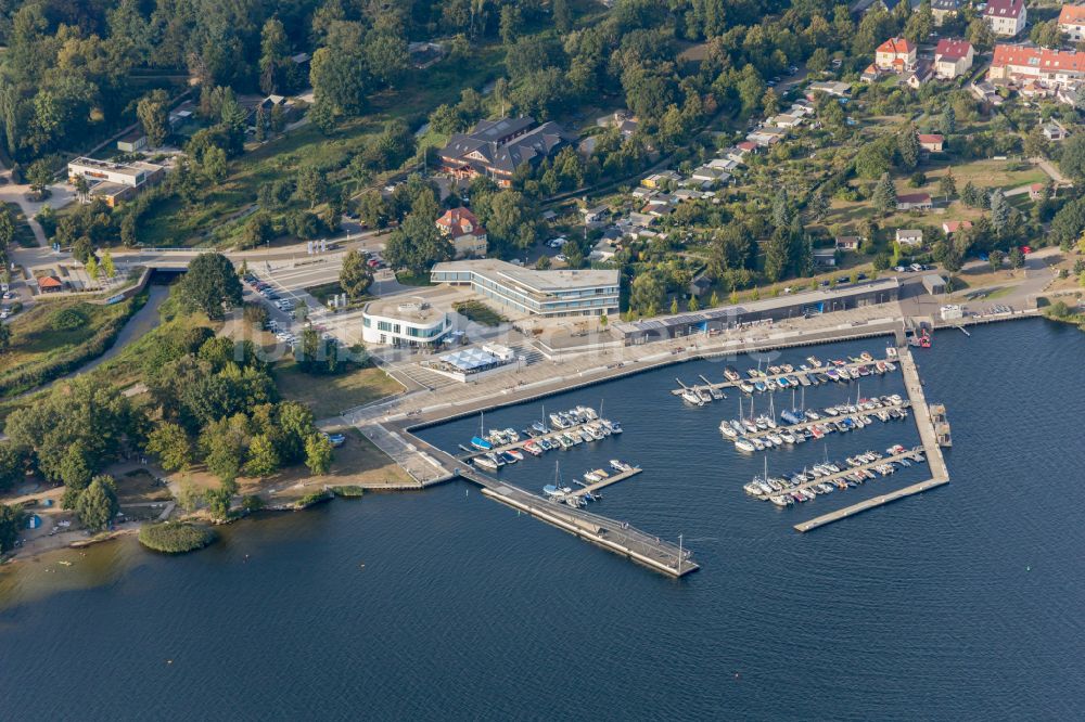 Luftaufnahme Senftenberg - Stadthafen in Senftenberg im Bundesland Brandenburg, Deutschland