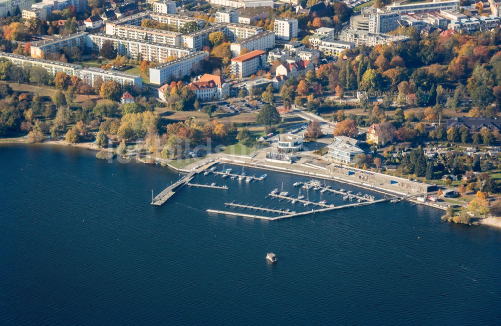 Senftenberg von oben - Stadthafen in Senftenberg im Bundesland Brandenburg, Deutschland