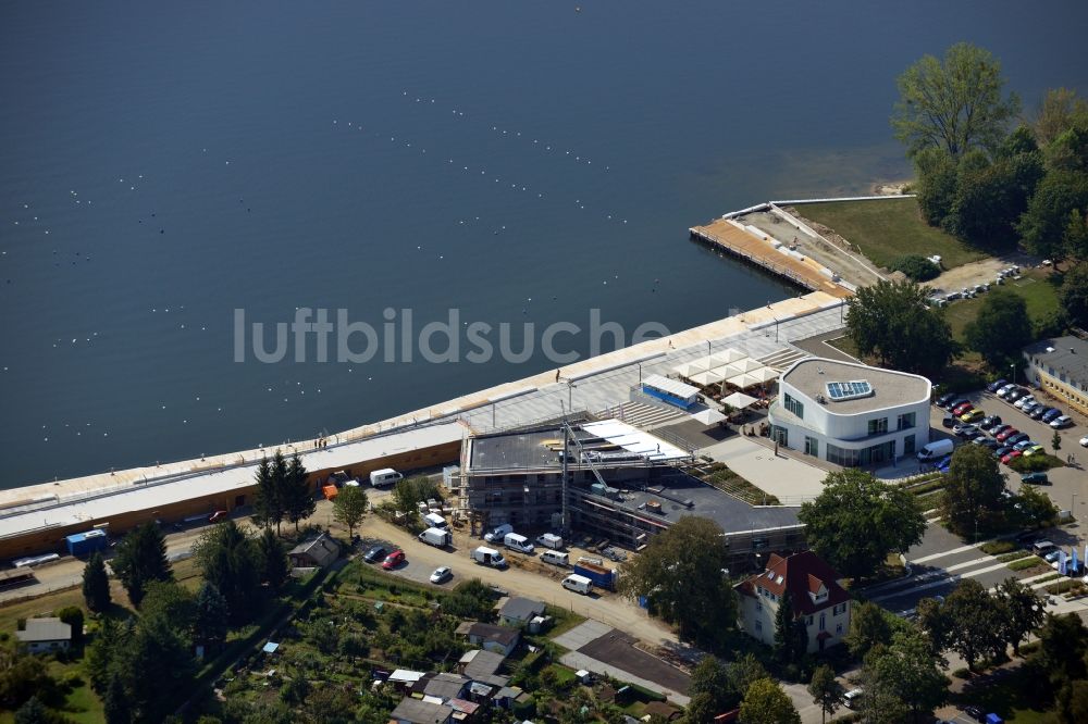 Luftaufnahme Senftenberg - Stadthafen Senftenberg am Senftenberger See im Bundesland Brandenburg