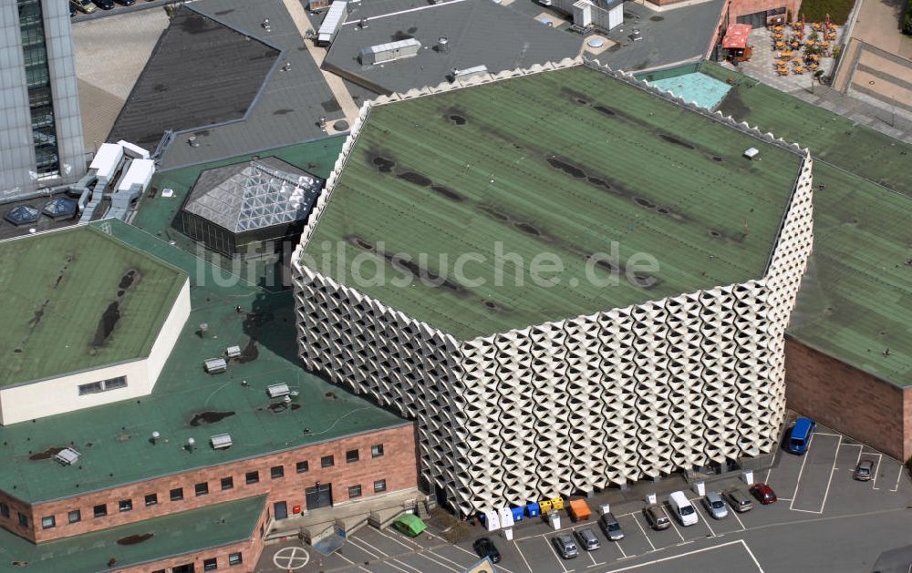 Luftaufnahme Chemnitz - Stadthalle von Chemnitz in Sachsen