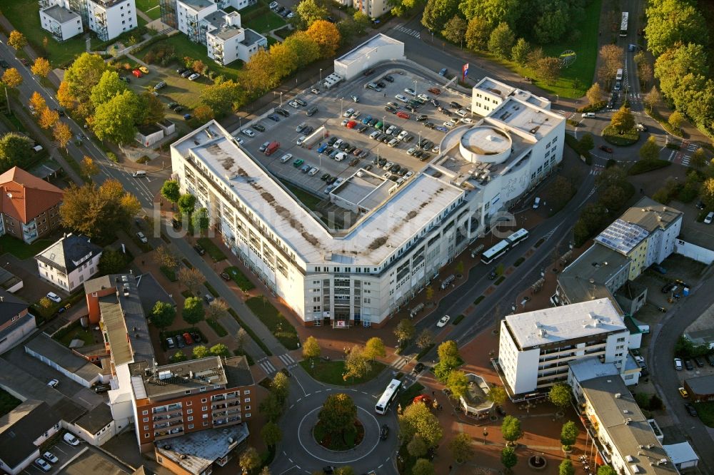 Luftaufnahme Oer-Erkenschwick - Stadthalle in Oer-Erkenschwick im Bundesland Nordrhein-Westfalen