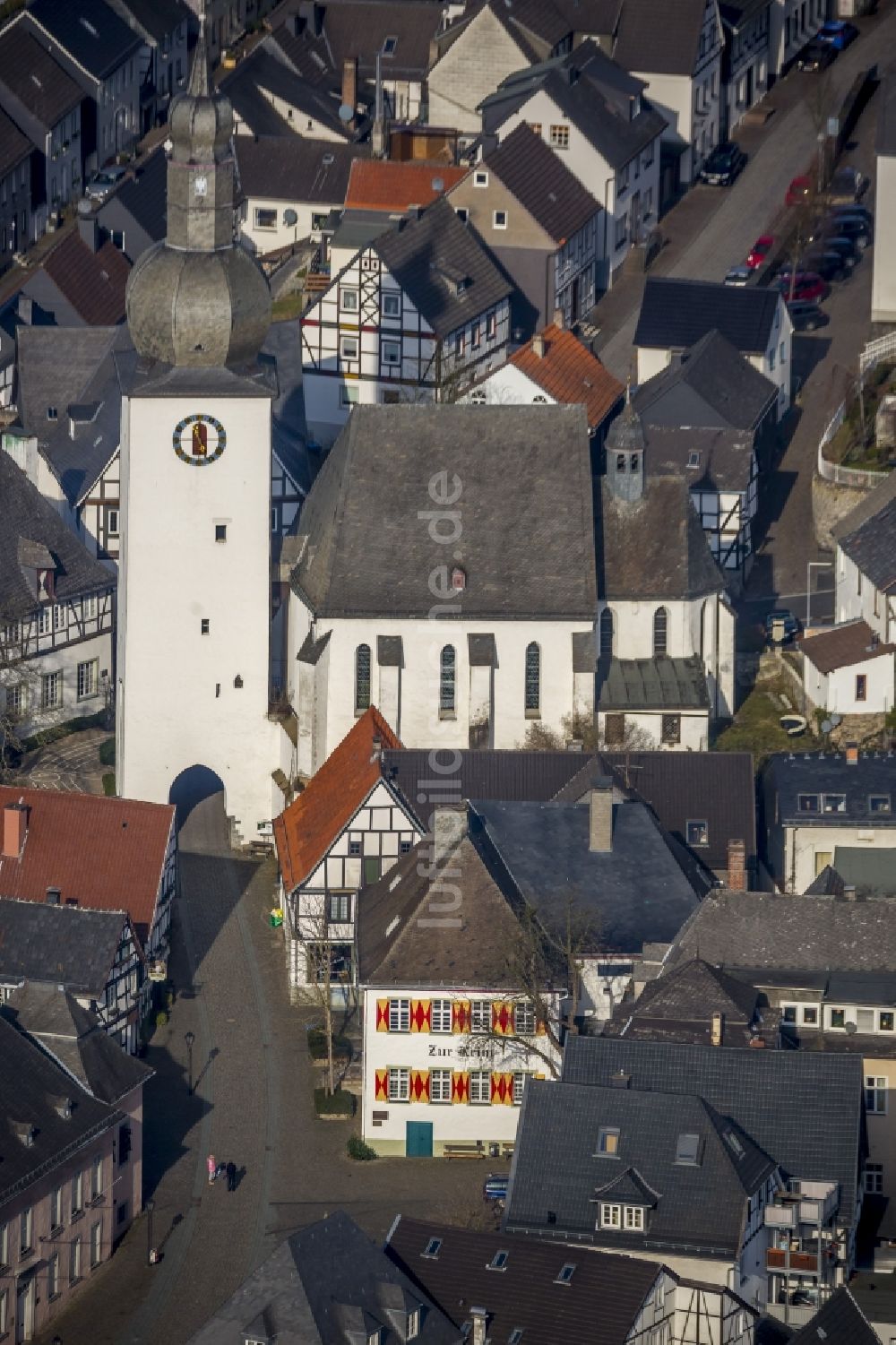 Arnsberg aus der Vogelperspektive: Stadtkapelle St. Georg in Arnsberg im Bundesland Nordrhein-Westfalen