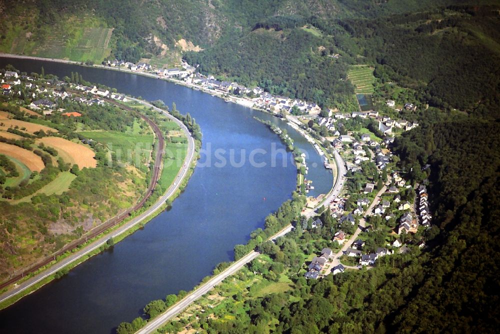 Brodenbach aus der Vogelperspektive: Stadtkern von Brodenbach im Bundesland Rheinland-Pfalz