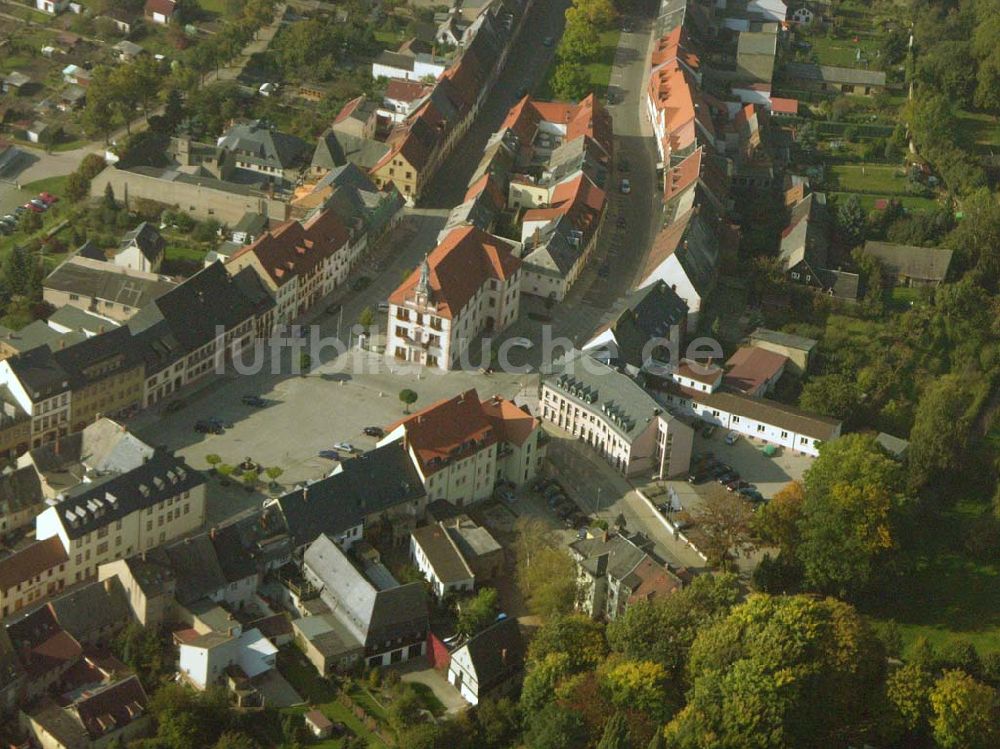 Luftbild Geithain - Stadtkern von Geithain