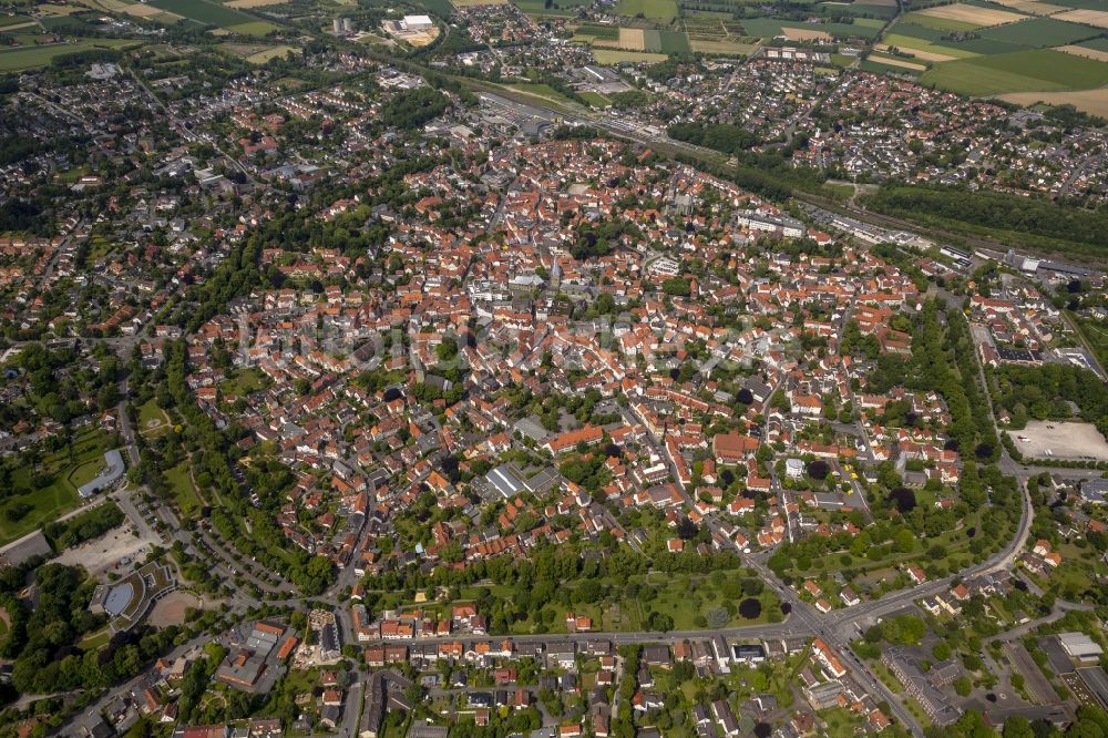 Luftbild Soest - Stadtkern vom Innenstadtbereich Soest im Bundesland Nordrhein-Westfalen