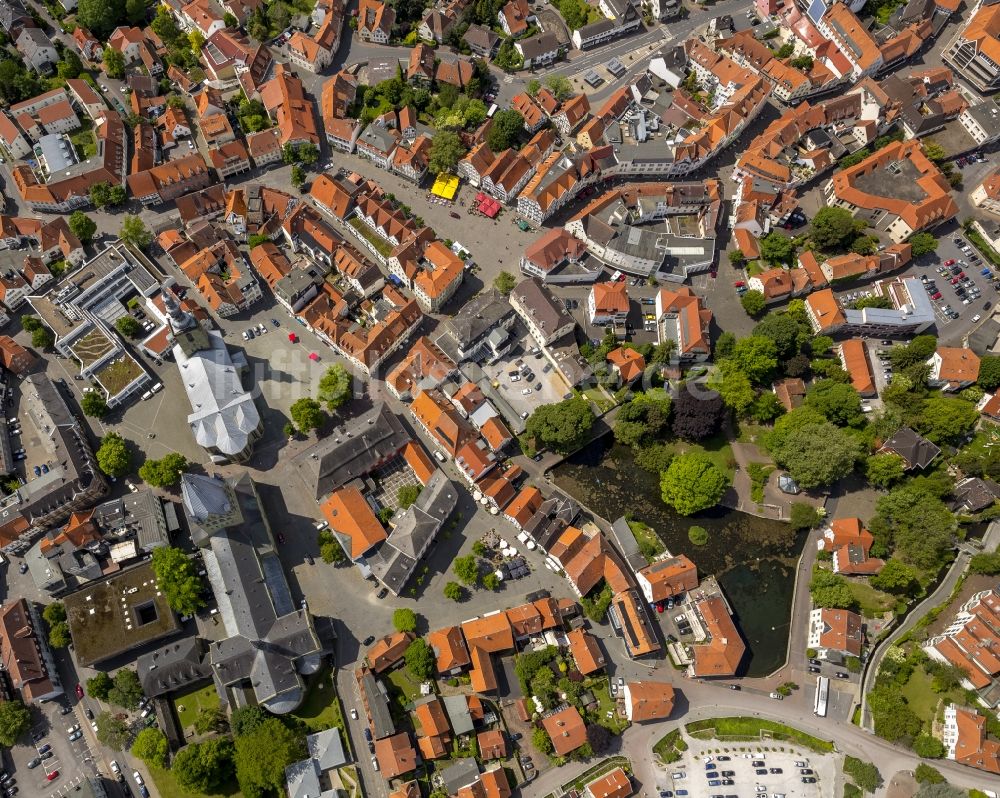 Luftaufnahme Soest - Stadtkern vom Innenstadtbereich Soest im Bundesland Nordrhein-Westfalen