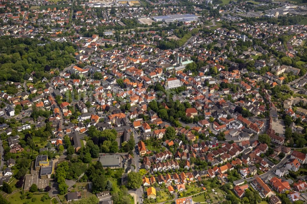 Luftbild Werl - Stadtkern vom Innenstadtbereich Werl im Bundesland Nordrhein-Westfalen