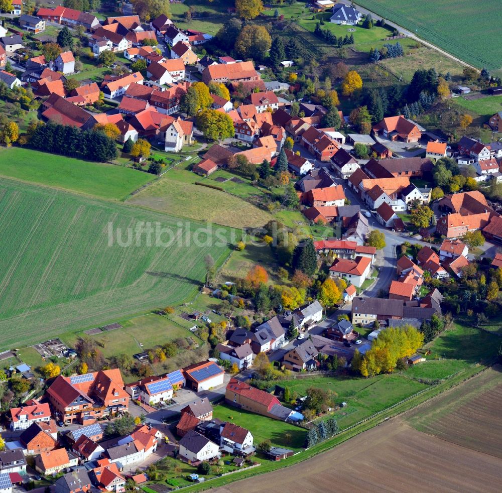 Kaierde von oben - Stadtkern von Kaierde im Bundesland Niedersachsen