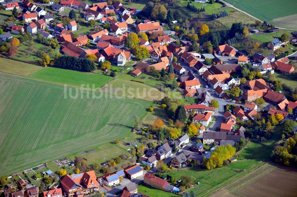 Kaierde aus der Vogelperspektive: Stadtkern von Kaierde im Bundesland Niedersachsen