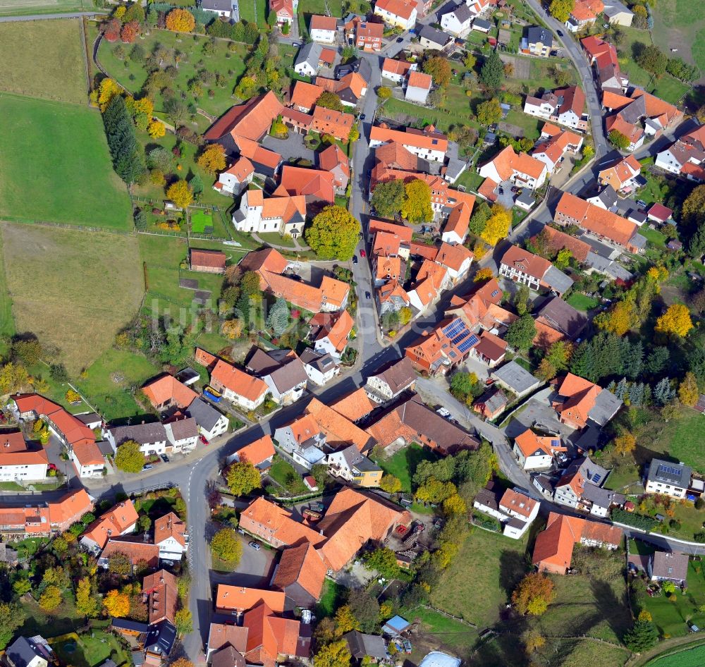 Kaierde von oben - Stadtkern von Kaierde im Bundesland Niedersachsen