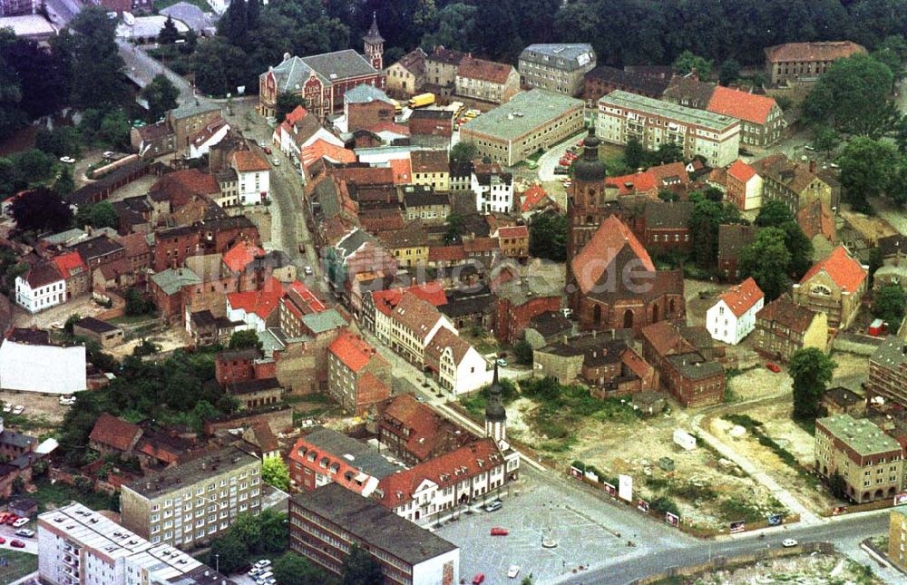 Spremberg aus der Vogelperspektive: Stadtkern von Spremberg/Brandenburg 05.05.1994