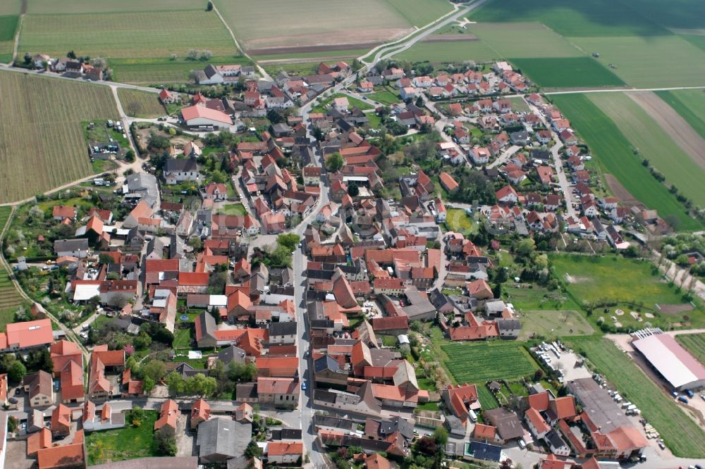 Luftaufnahme Weinolsheim - Stadtkern von Weinolsheim im Bundesland Rheinland-Pfalz