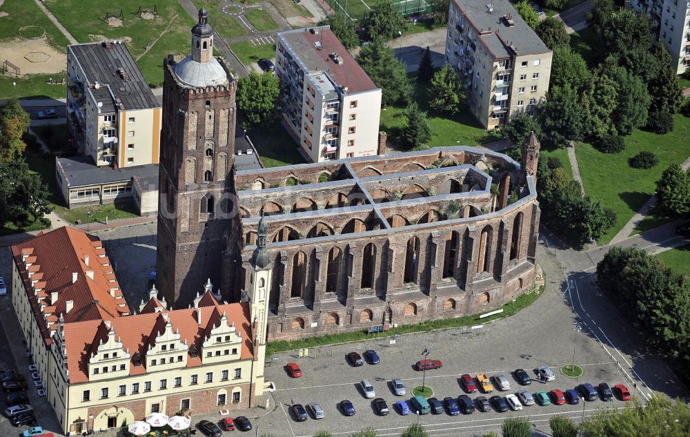 Luftbild Gubin - Stadtkirche Gubin