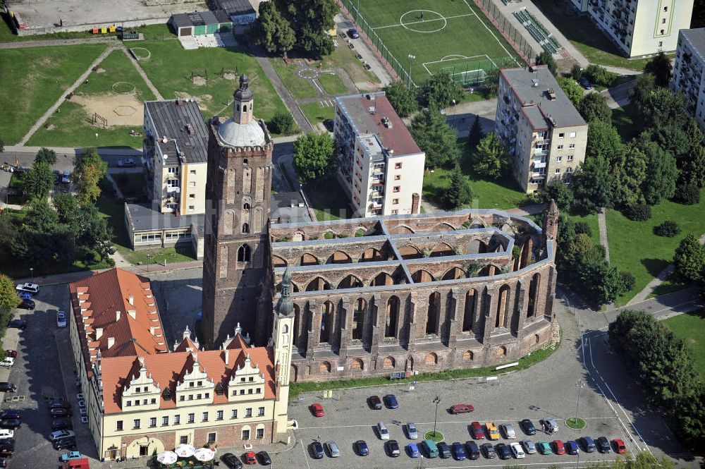 Luftaufnahme Gubin - Stadtkirche Gubin