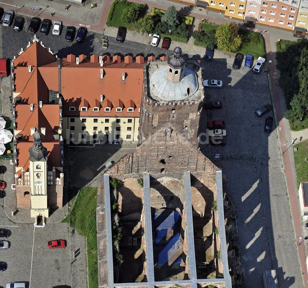 Luftbild Gubin - Stadtkirche Gubin