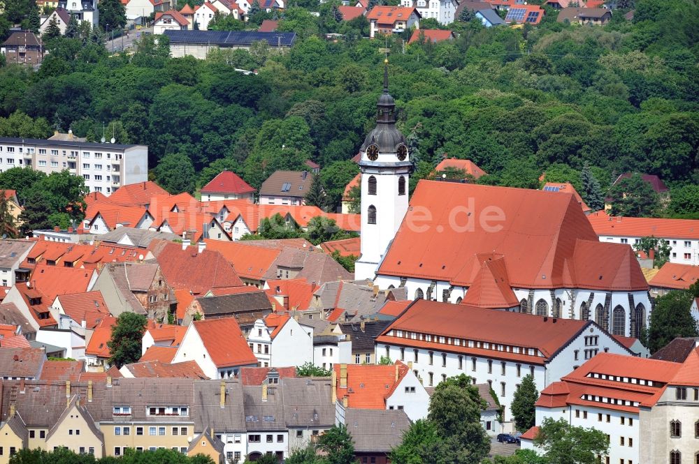 Luftaufnahme Torgau - Stadtkirche St. Marien Torgau im Bundesland Sachsen