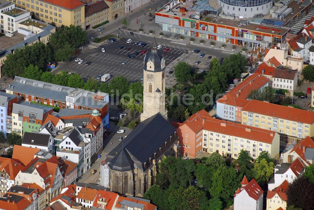 Jena von oben - Stadtkirche St. Michael