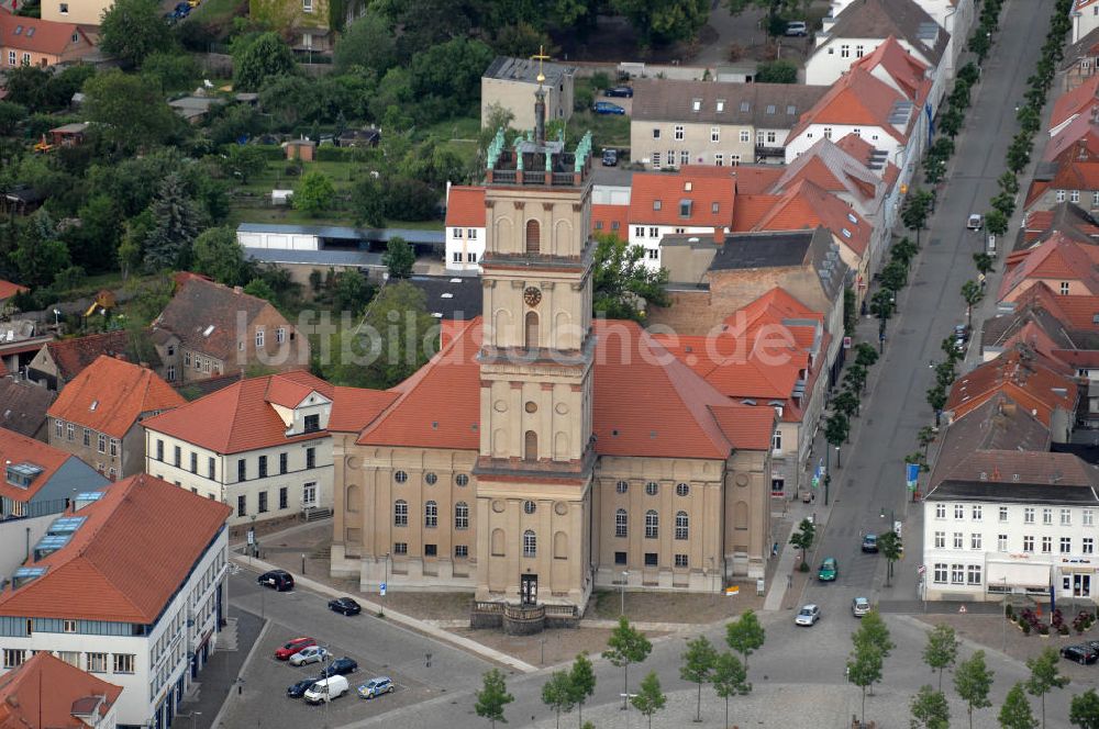 Neustrelitz aus der Vogelperspektive: Stadtkirche Neustrelitz