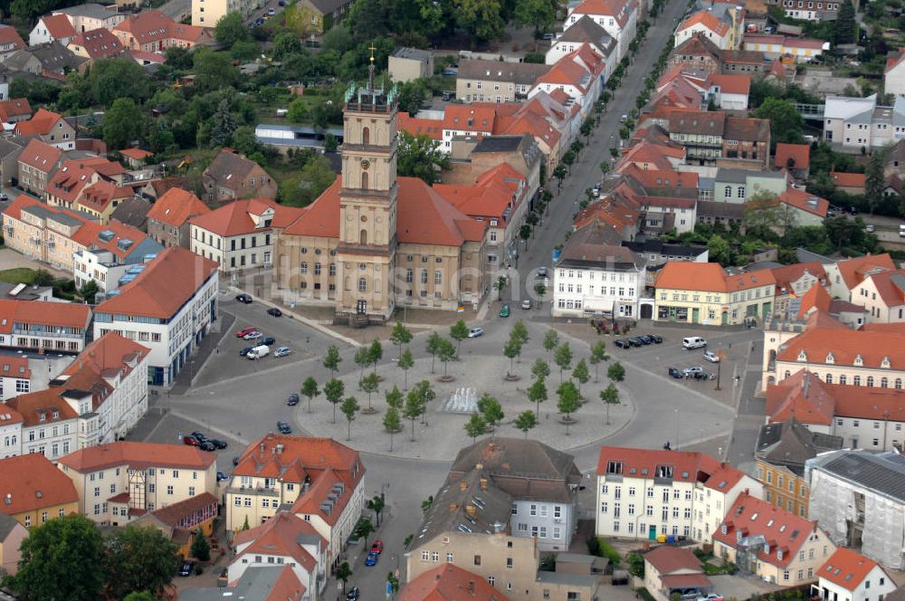 Luftbild Neustrelitz - Stadtkirche Neustrelitz