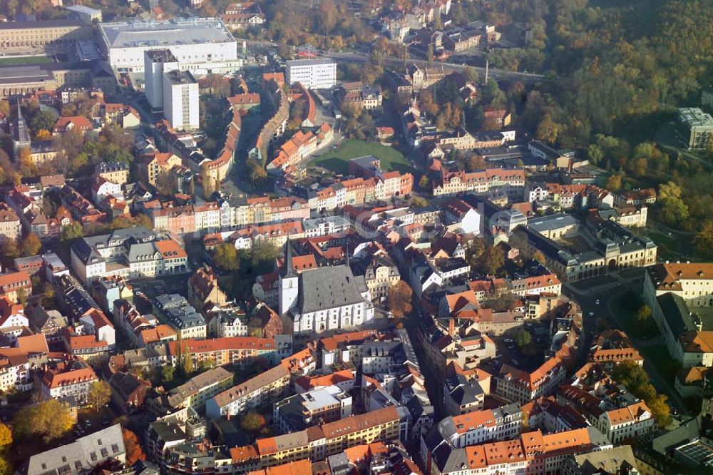 Weimar von oben - Stadtkirche St. Peter und Paul