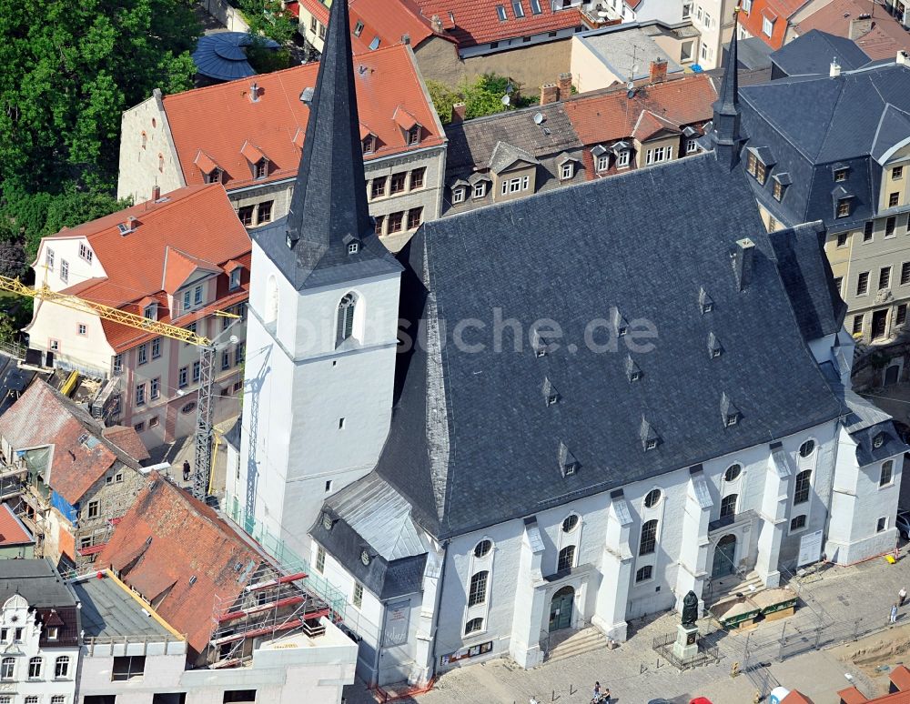 Weimar aus der Vogelperspektive: Stadtkirche St. Peter und Paul in Weimar in Thüringen