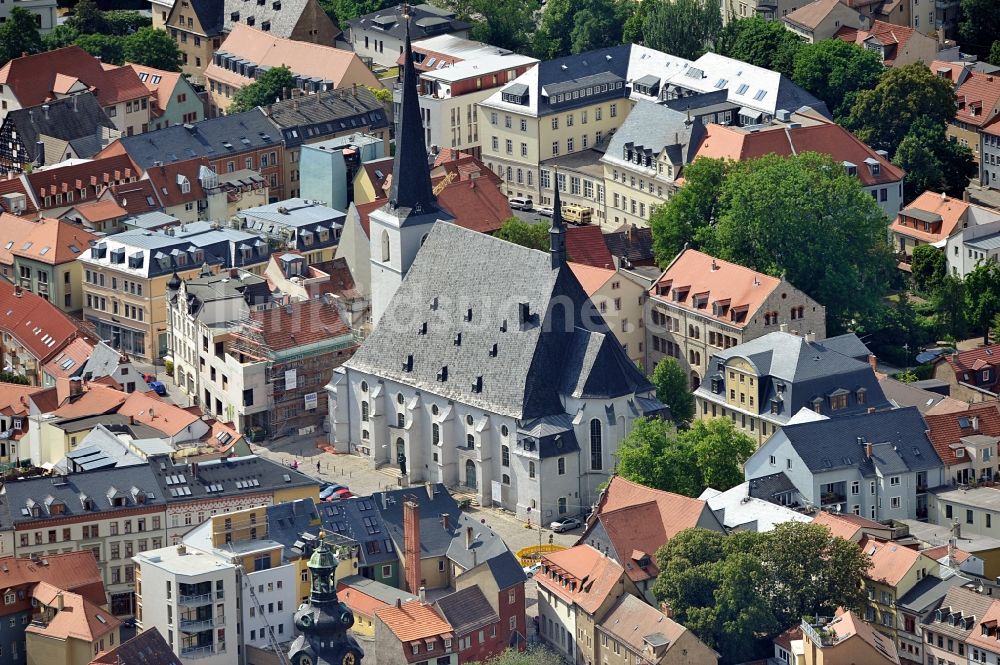 Luftbild Weimar - Stadtkirche St. Peter und Paul in Weimar in Thüringen