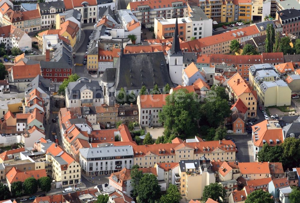 Weimar aus der Vogelperspektive: Stadtkirche St. Peter und Paul in Weimar im Bundesland Thüringen