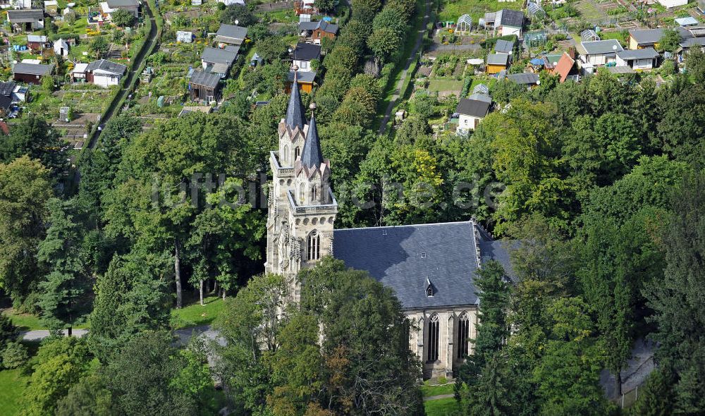 Luftbild Sonneberg - Stadtkirche St. Peter Sonneberg