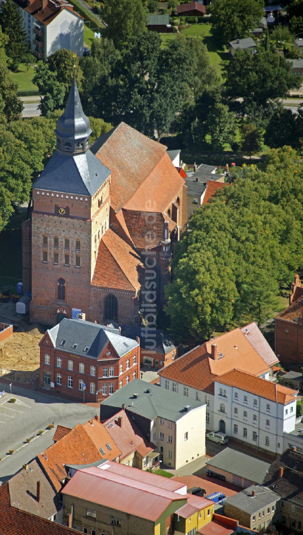 Sternberg von oben - Stadtkirche Sternberg