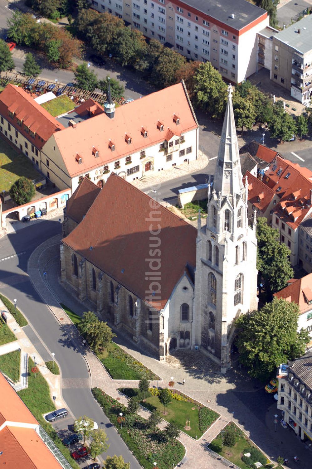 Luftaufnahme Merseburg - Stadtkirche St.Maximi in Merseburg