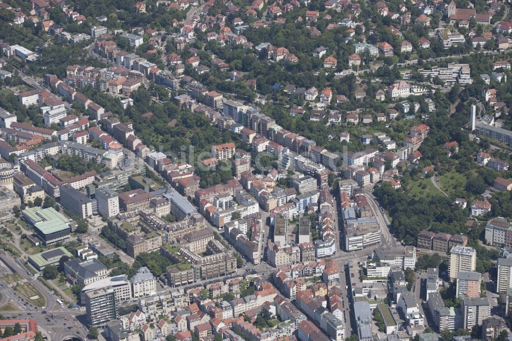 Stuttgart aus der Vogelperspektive: Stadtmitte in Stuttgart im Bundesland Baden-Württemberg