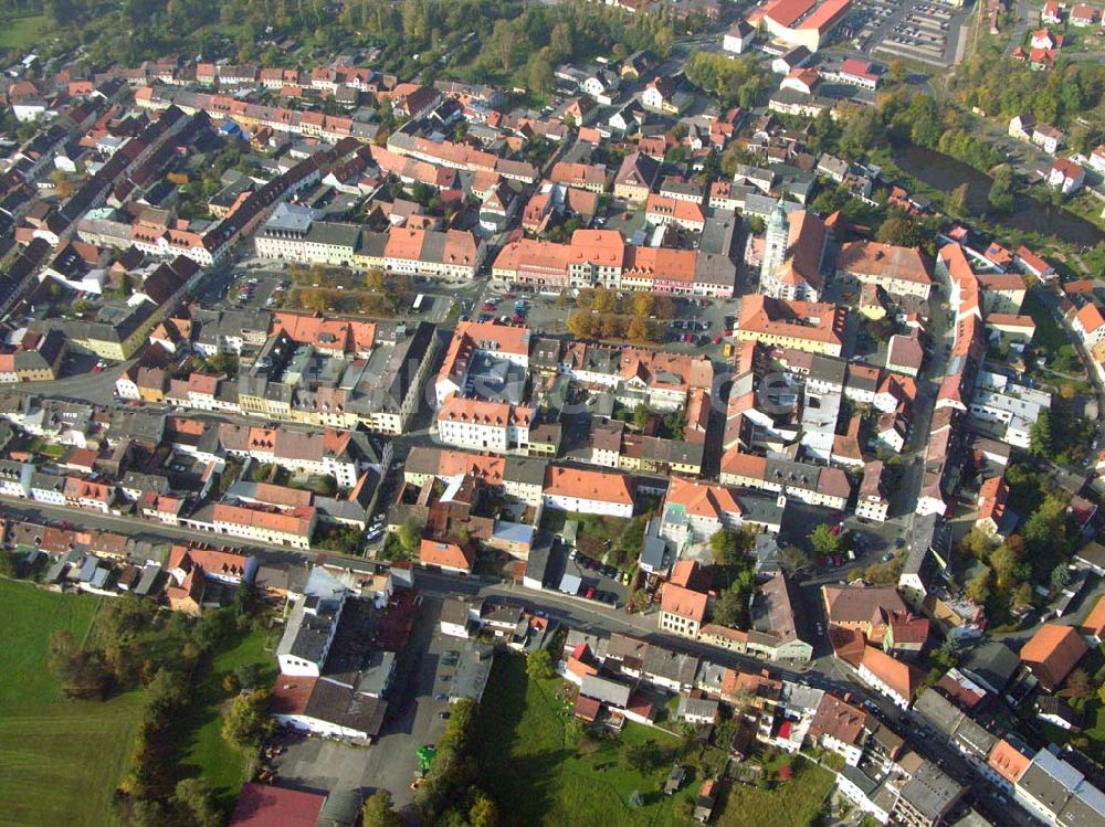 Tirschenreuth aus der Vogelperspektive: Stadtpfarrkirche Mariae Himmelfahrt