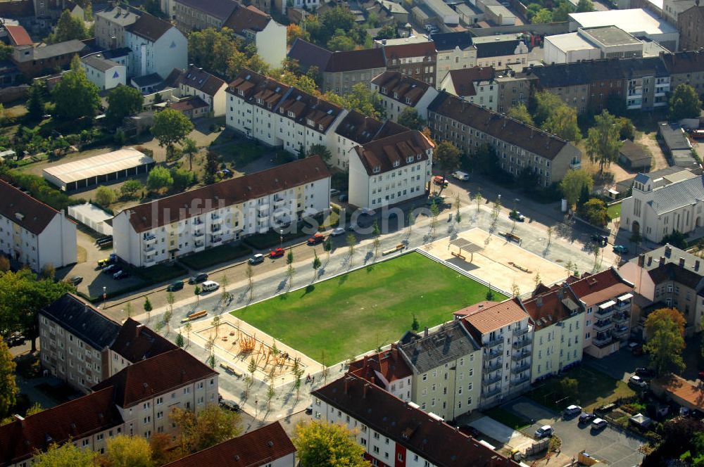 Luftaufnahme Rathenow - Stadtplatz in der Nördlichen Innenstadt von Rathenow