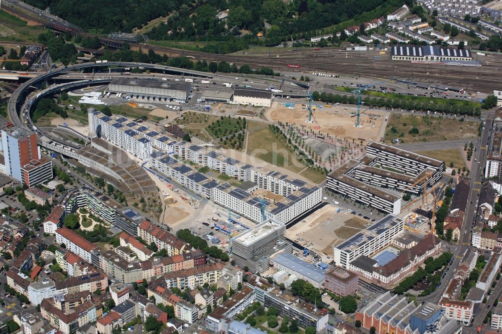 Basel aus der Vogelperspektive: Stadtquartier Erlenmatt in Basel in der Schweiz