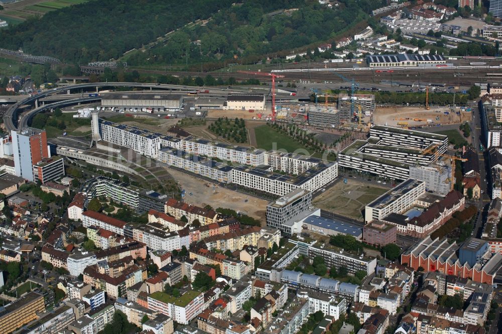 Luftbild Basel - Stadtquartier Erlenmatt in Basel in der Schweiz