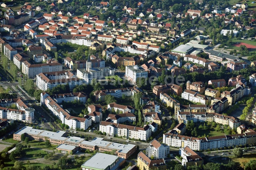 Luftbild Potsdam - Stadtrand und Außenbezirks- Wohngebiet Kirchsteigfeld in Potsdam im Bundesland Brandenburg, Deutschland