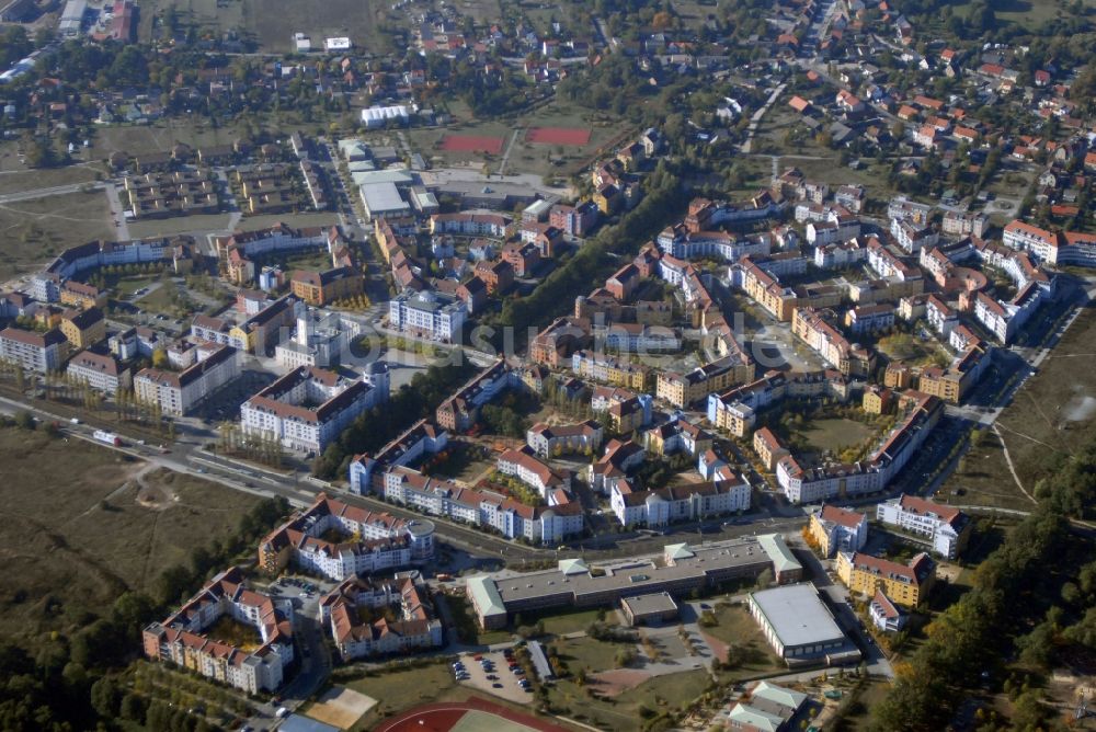 Luftaufnahme Potsdam - Stadtrand und Außenbezirks- Wohngebiet Kirchsteigfeld in Potsdam im Bundesland Brandenburg, Deutschland