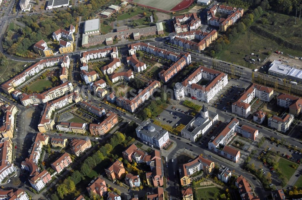 Luftaufnahme Potsdam - Stadtrand und Außenbezirks- Wohngebiet Kirchsteigfeld in Potsdam im Bundesland Brandenburg, Deutschland