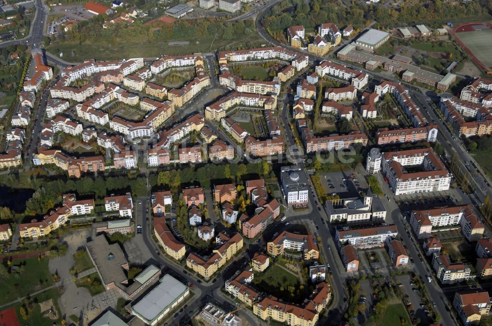 Luftaufnahme Potsdam - Stadtrand und Außenbezirks- Wohngebiet Kirchsteigfeld in Potsdam im Bundesland Brandenburg, Deutschland