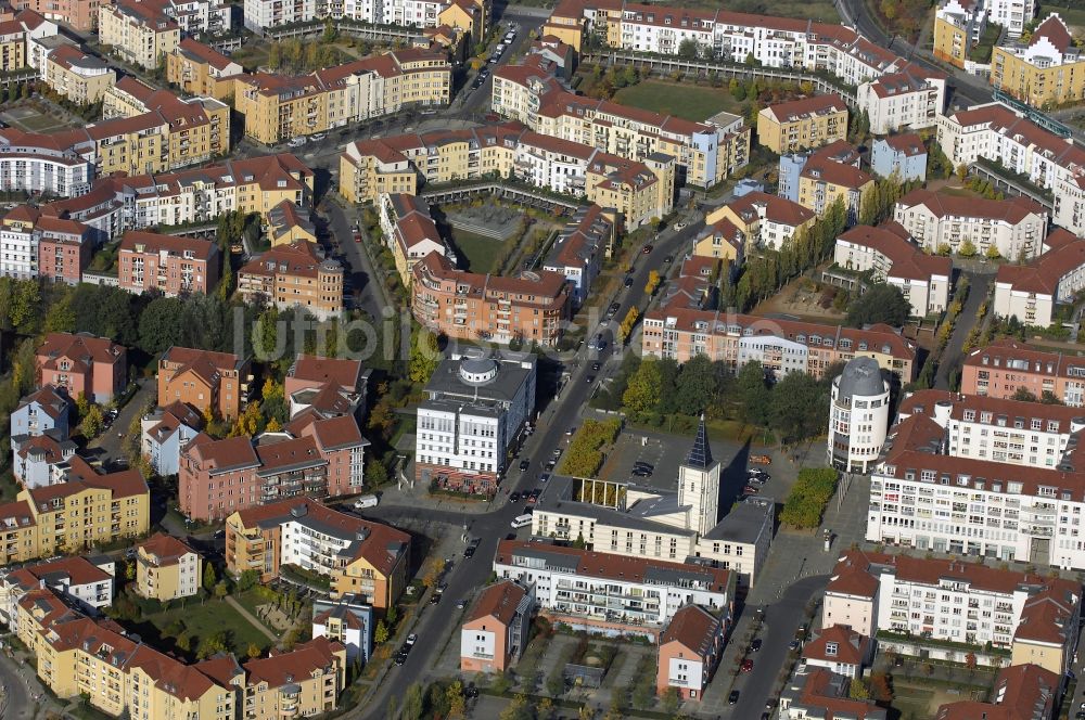 Luftbild Potsdam - Stadtrand und Außenbezirks- Wohngebiet Kirchsteigfeld in Potsdam im Bundesland Brandenburg, Deutschland